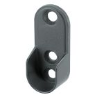 US Futaba Open Flange f/Oval Closet Rod Matte Black 54113 51 055	