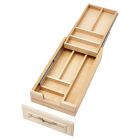 Double Tiered Cutlery 11-1/2in Wood 4WTCD-15HSC-1