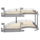 2 Tray DM Curve Left Chrome Maple 582-18-LMP