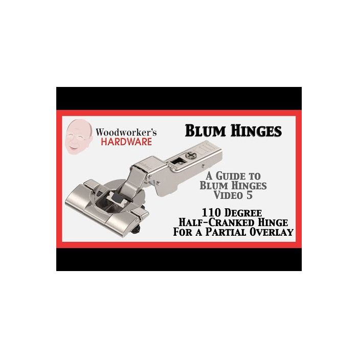 Blum 110 Deg Soft Close Hinge Half Crank Press in 71B3680