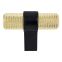 Knob 1-7/16 Radial Reign Modern Brushed Gold/Matte Black 5141-4MDB55-P