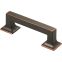 Hickory Hardware Studio 3" Center To Center Pull Oil Rubbed Bronze Highlighted P3010OBH