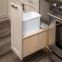 Century Single 34-Quart Pullout Waste Container - 11-7/8" W - White
