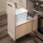 Century Single 50-Quart Pullout Waste Container - 11-7/8" W - White