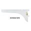 10in Shelf Bracket WHITE