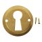 Key Hole Escutcheon 1in Dia BRASS C2008-3