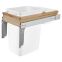 35Qt TM Wood Waste Bin WHITE 4WCTM-12DM1