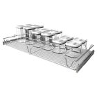 Rev-A-Shelf Pullout Wire Organizer 30" Wide 12 Bin 5WCOR-30CR-1