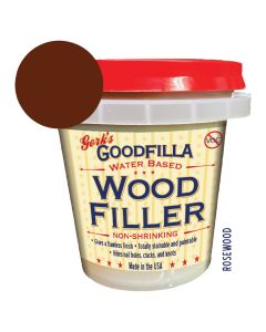 Goodfilla 8 oz Tub Water Based Wood Filler ROSEWOOD RW25 