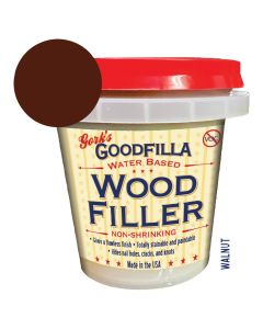 Goodfilla 8 oz Tub Water Based Wood Filler WALNUT WAL25