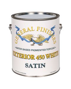 General Finishes Exterior 450 White Satin 1 Gal B115-L Gallon