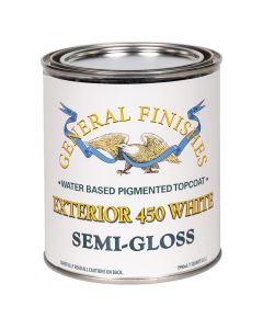 General Finishes Exterior 450 White Semi-Gloss QT B116-L Quart