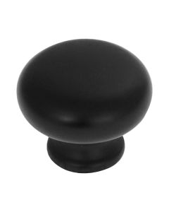 Hickory Hardware Cottage 1-1/8" / 29mm Knob Matte Black P770-MB
