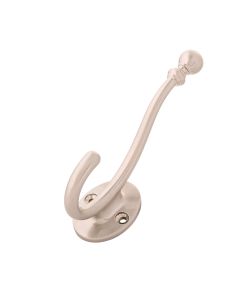 Hickory Hardware Hook Cottage 5-1/4in Long Satin Nickel S077194-SN