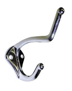 Jacknob Door Hook Two Pronge CHROME 4020