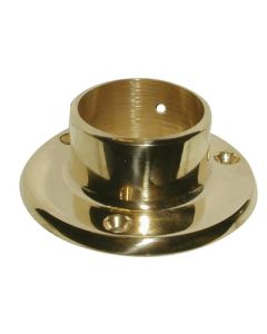 1-1/2in Wall Flange POL BRASS