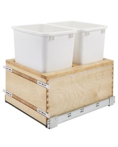 Rev-A-Shelf Value Line Soft Close Waste Pullout 17-1/2 Wide 35qt Double 4VLWCSC-2135DM-2
