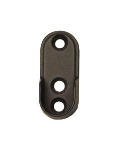 US Futaba Open Support for Aluminum Oval Closet Rod Oil Rubbed Bronze