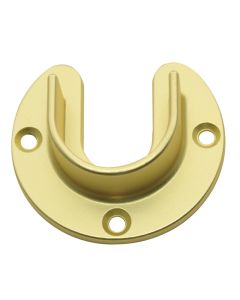 US Futaba 1-5/16in Open Closet Rod Flange Dull Brass