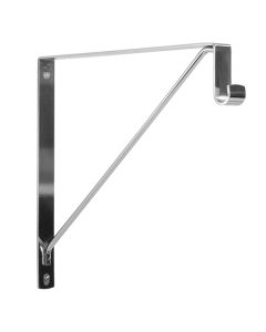 US Futaba Closet Rod & Shelf Support Bracket for Oval Rod Chrome