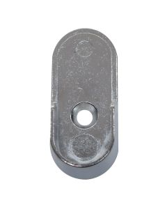 US Futaba Open Support w/5mm Pins for Steel Oval Closet Rod Chrome