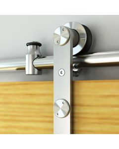 US Futaba Round Rail Barn Door Hardware – Side Mount with Soft Close