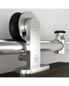 US Futaba Round Rail Barn Door Hardware – Top Mount with Soft Close