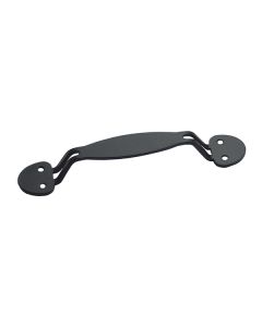 US Futaba Rounded Barn Door Handle Matte Black