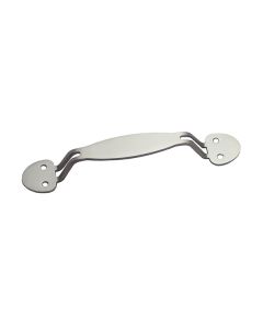 US Futaba Rounded Barn Door Handle Satin Nickel